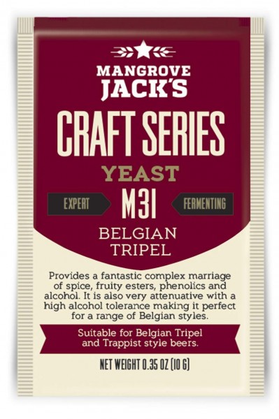 Bierhefe Belgian Tripel M31, Mangrove Jack's Craft Series 10g
