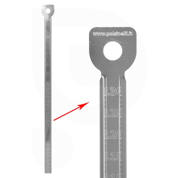 Messstab Edelstahl 130