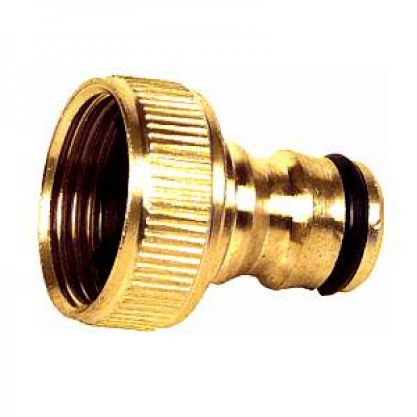 Hahnstück, Kupplungsnippel 1" IG, Messing