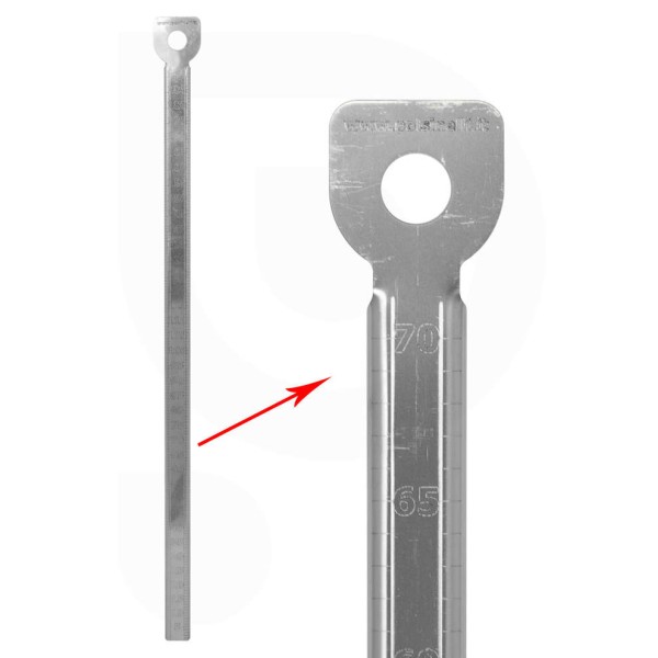 Messstab Edelstahl 70