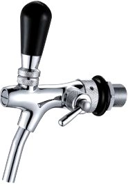 Bier-Kompensatorschankhahn verchromt 7/55mm | Zapfhahn | Bierfass ...