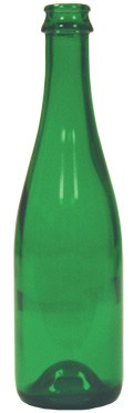 Bier-Sektflasche 37,5cl grün 29mm KK