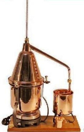 Dekorative Destillieranlage Italia 2,5L, elektrisch mit Thermometer & Aromasieb