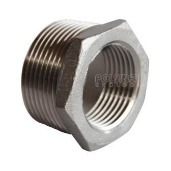 Reduzierstück 3/4"AG x 1/2" IG Edelstahl