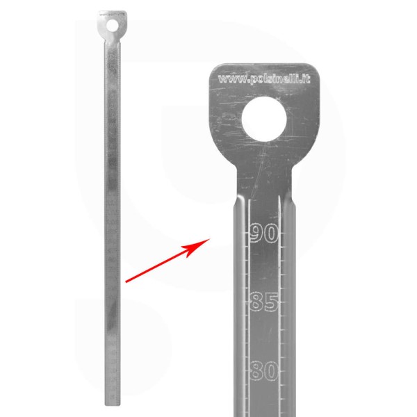 Messstab Edelstahl 90