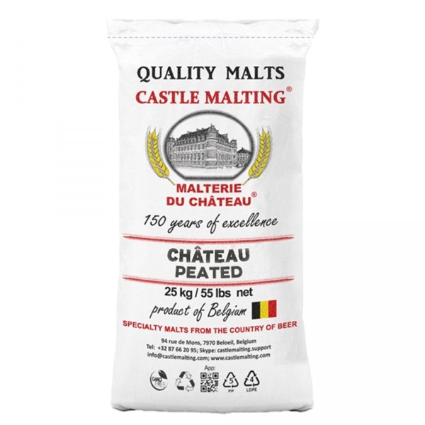 Whiskymalz, Castle Malting Malz Peated 3,5 EBC 1kg