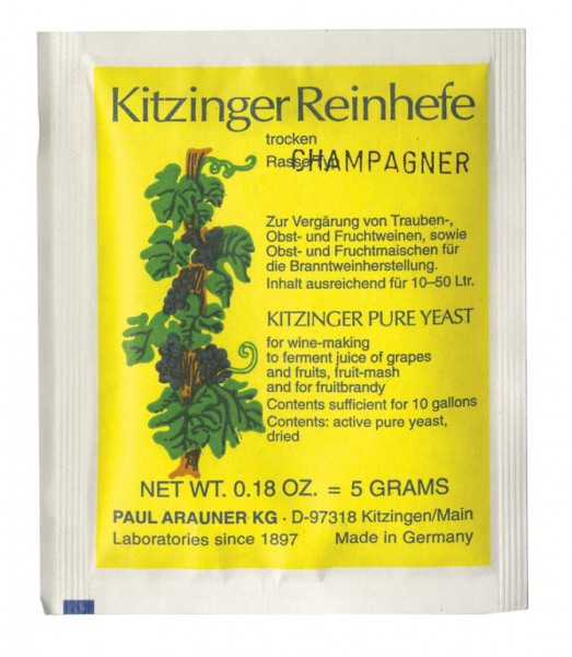 Trockenhefe Kitzinger Sekt für 50 l