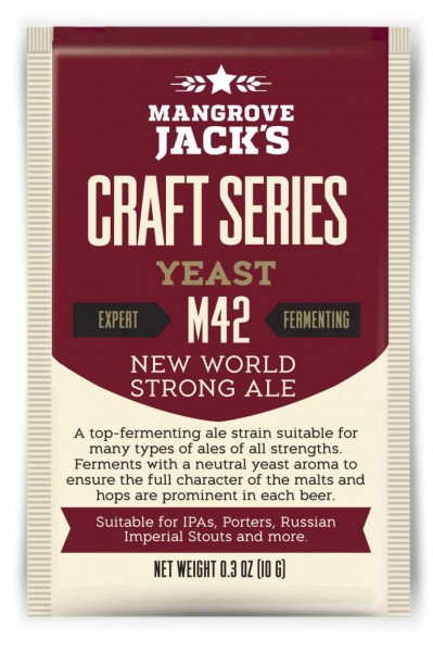 Bierhefe New World Strong Ale M42, Mangrove Jack's Craft Series 10g 