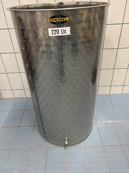 Speidel Inox Gärtank 220 lt. mit Zapfenschliff
