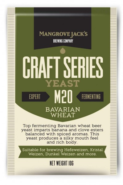 Bierhefe Bavarian Wheat M20, Mangrove Jack's Craft Series 10g