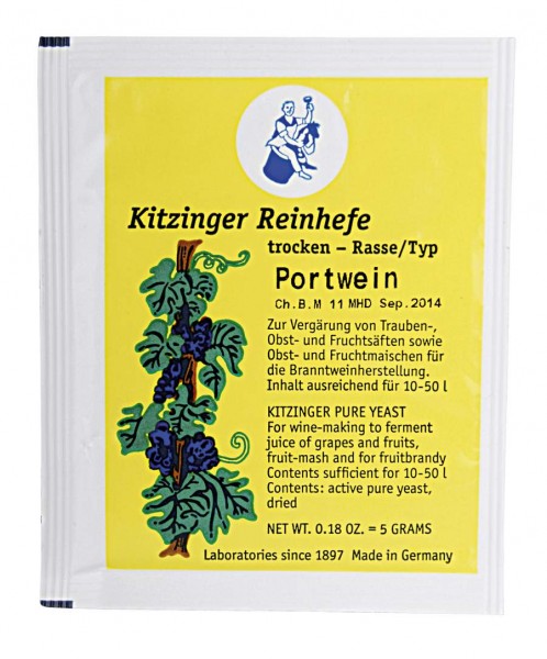 Trockenhefe Kitzinger Portwein für 50 l