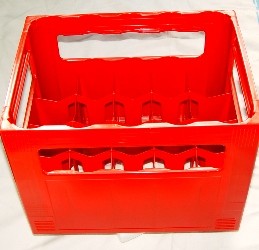 Harassen, Flaschenkasten 24 X 0,3 Liter, rot