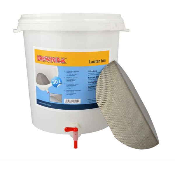 Läutereimer 30 Liter mit INOX Filterboden