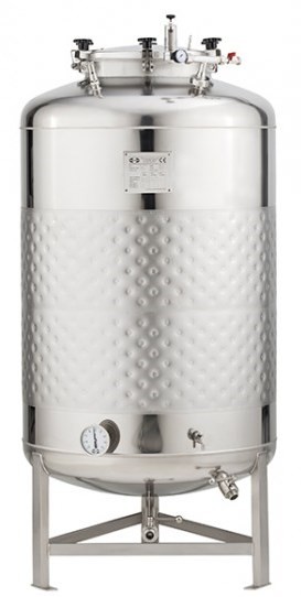 Edelstahl-Drucktank 625 Liter mit Mantelkühlung