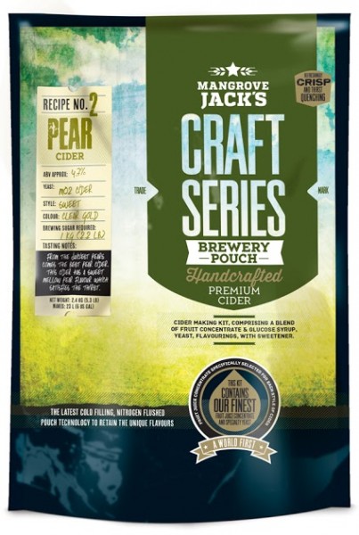 Pear Cider Pouch 2,4kg (Mangrove Jack`s Craft Series)