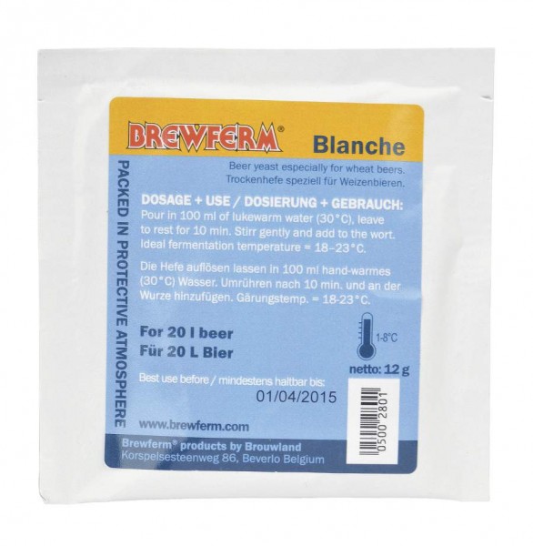 Trockenhefe Brewferm Blanche 12 g