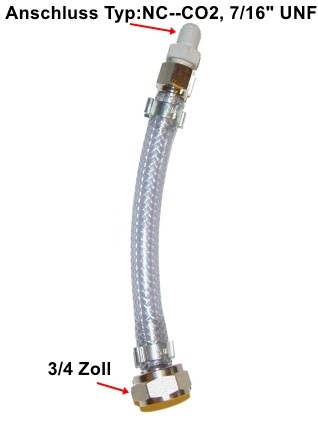 Adapter-Übergangsstück 3/4" zu Typ:NC--CO2