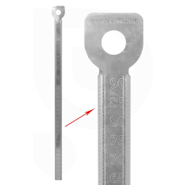 Messstab Edelstahl 190