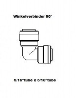 Winkelverbinder 90°, 5/16&quot; x 5/16&quot; (John Guest)