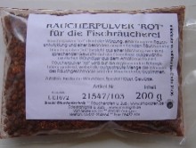 Gewürzräucherpulver rot &quot;Fleisch&quot; für Räucherofen, 200gr.