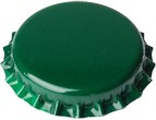 Kronkorken grün, 100 Stück, 26mm