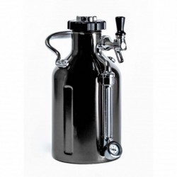 GrowlerWerks uKeg™ 64 schwarz verchromt - 1,9 l