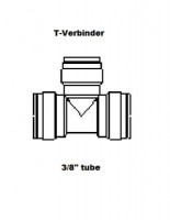 T - Verbinder für Schlauch 3/8&quot; (John Guest)